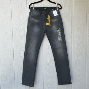 Lee Men’s Slim Fit Jeans, 31x32, Revolver Gray NWT